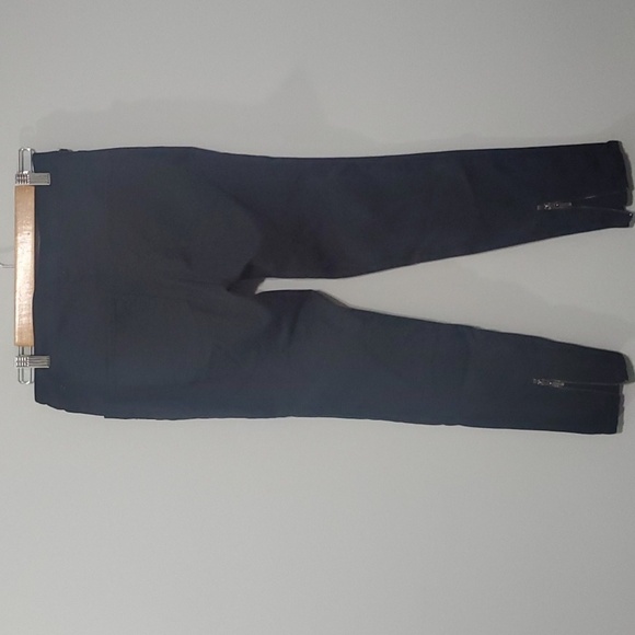 H&M pants womens size 8 black embroidered front flexible pliable comfy H&M - Picture 2 of 13